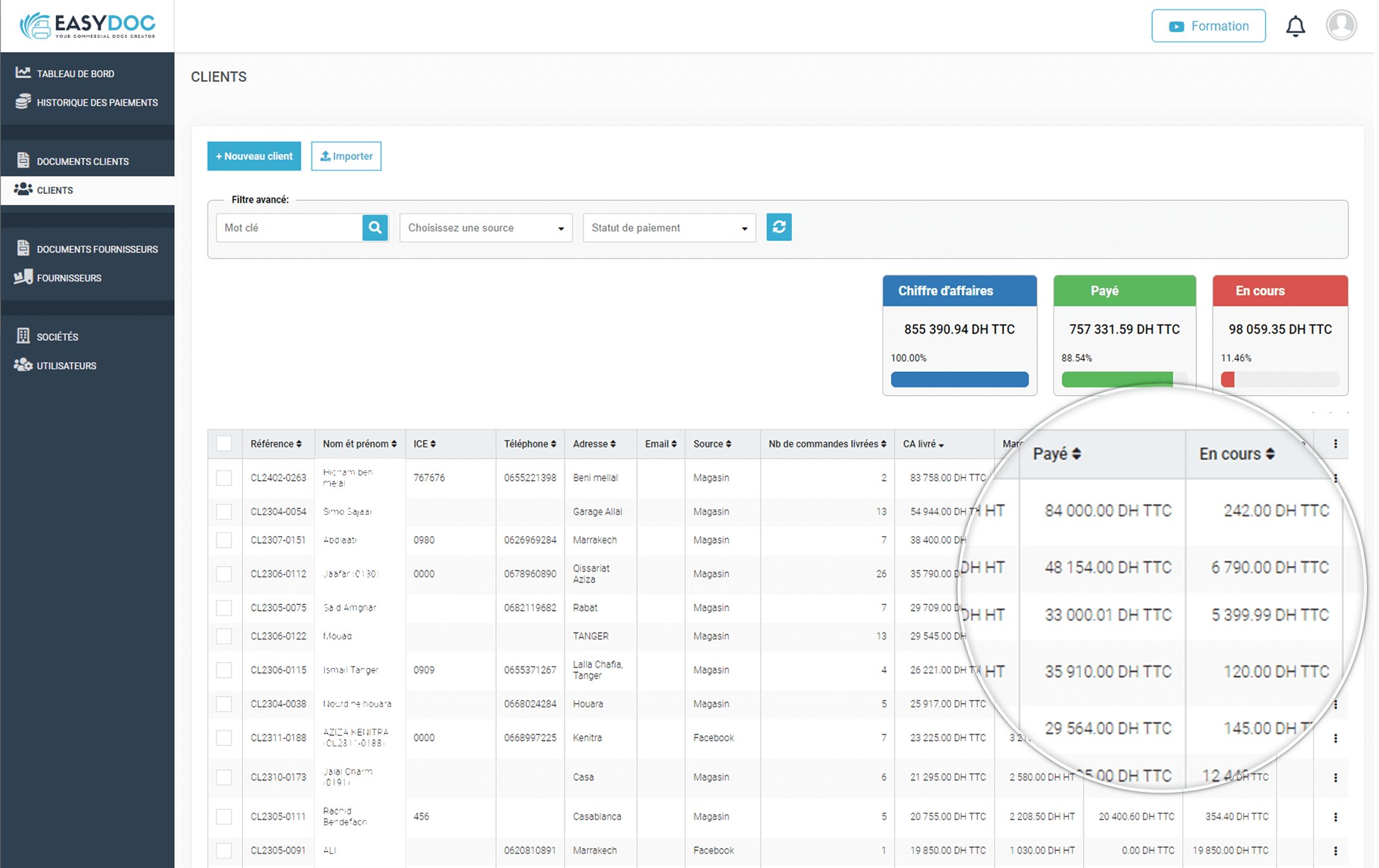 Logiciel de facturation Maroc